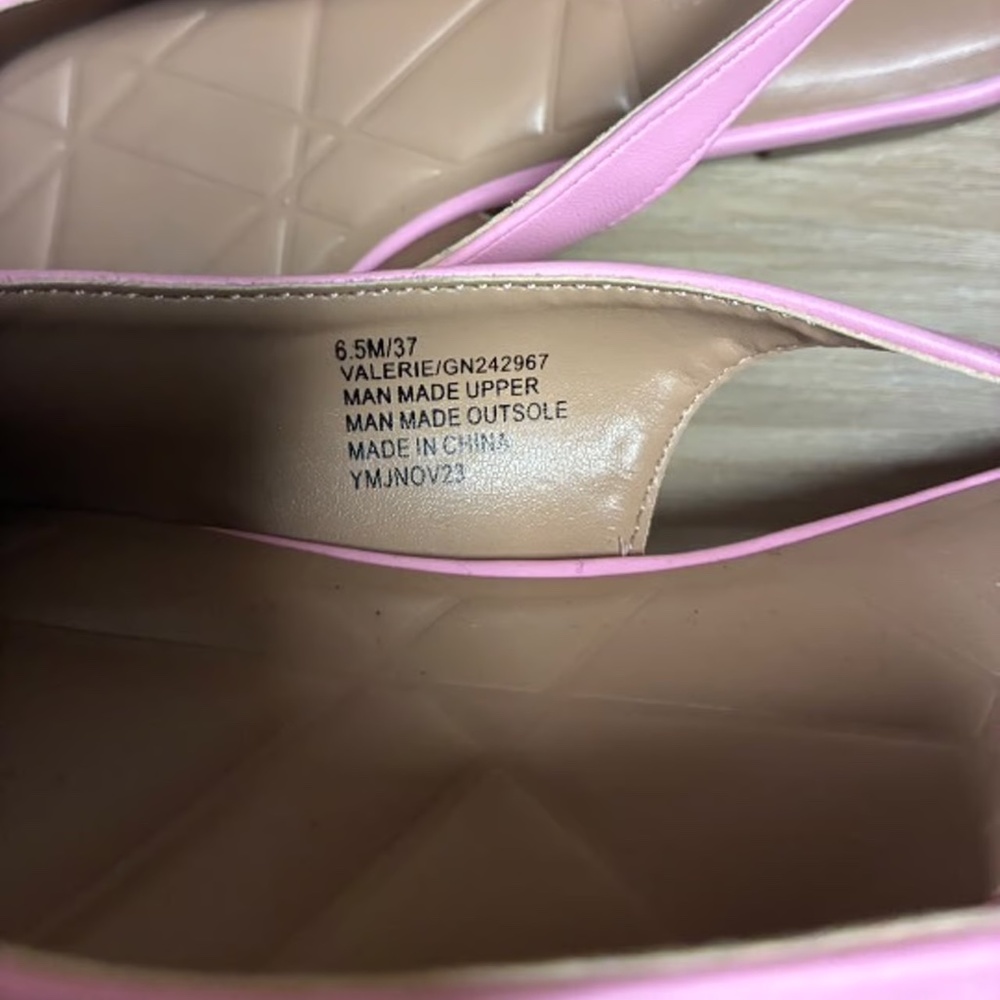 Pink dress flats